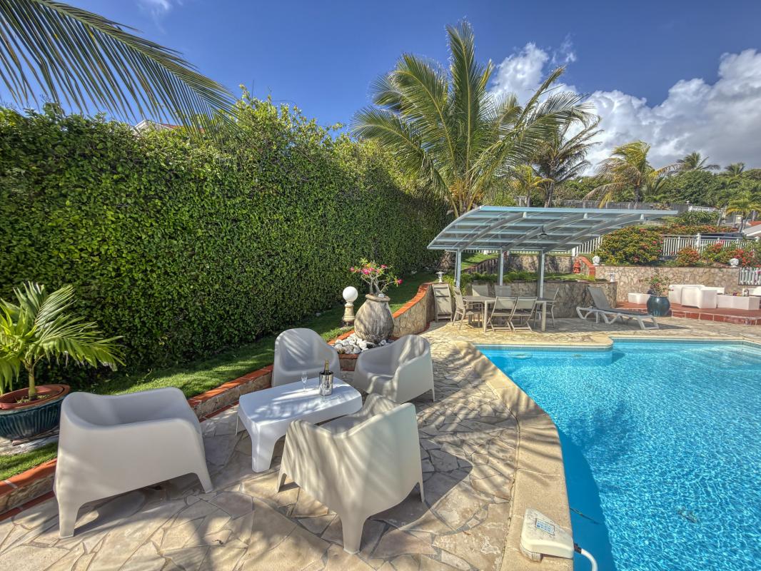 10.Location Villa piscine vue mer Ste Anne Guadeloupe_Terrasse Vue mer